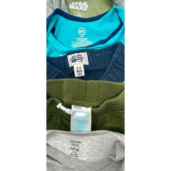 Baby Boy's Outfits - 1 Romper, 2 Sweatpants, Bodysuit, & Shirt - Size 6-9 Months - Picture 10 of 10